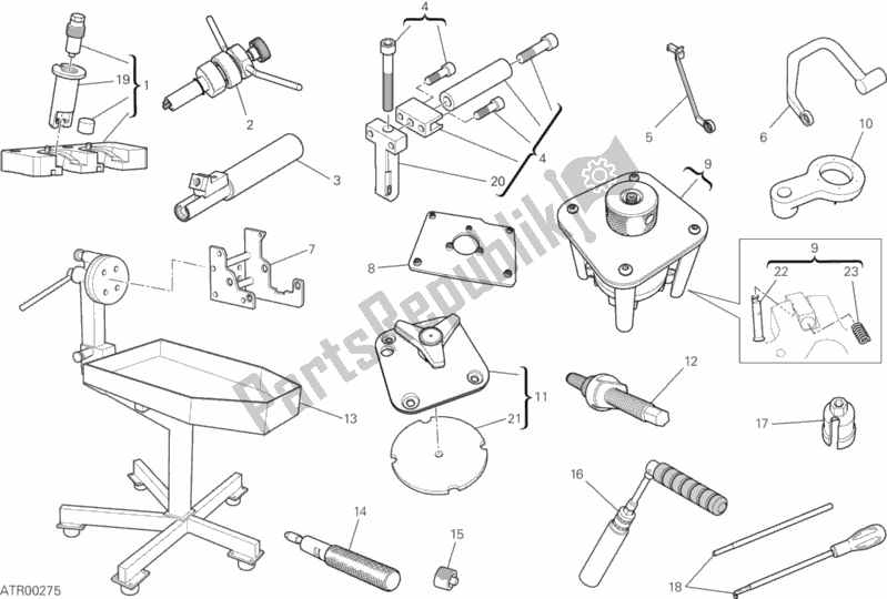 All parts for the Workshop Service Tools, Engine Ii of the Ducati Superbike 1199 Panigale S 2012